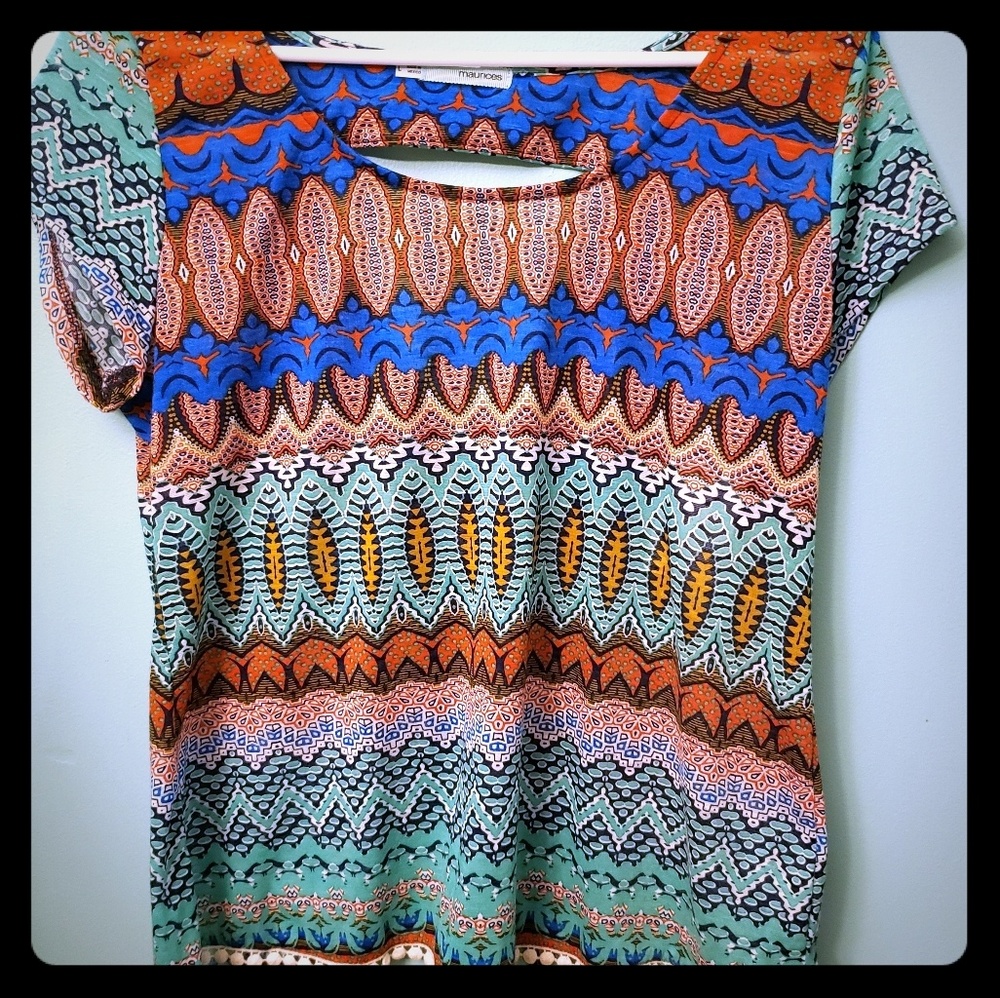 ⭐ maurice's split back  top